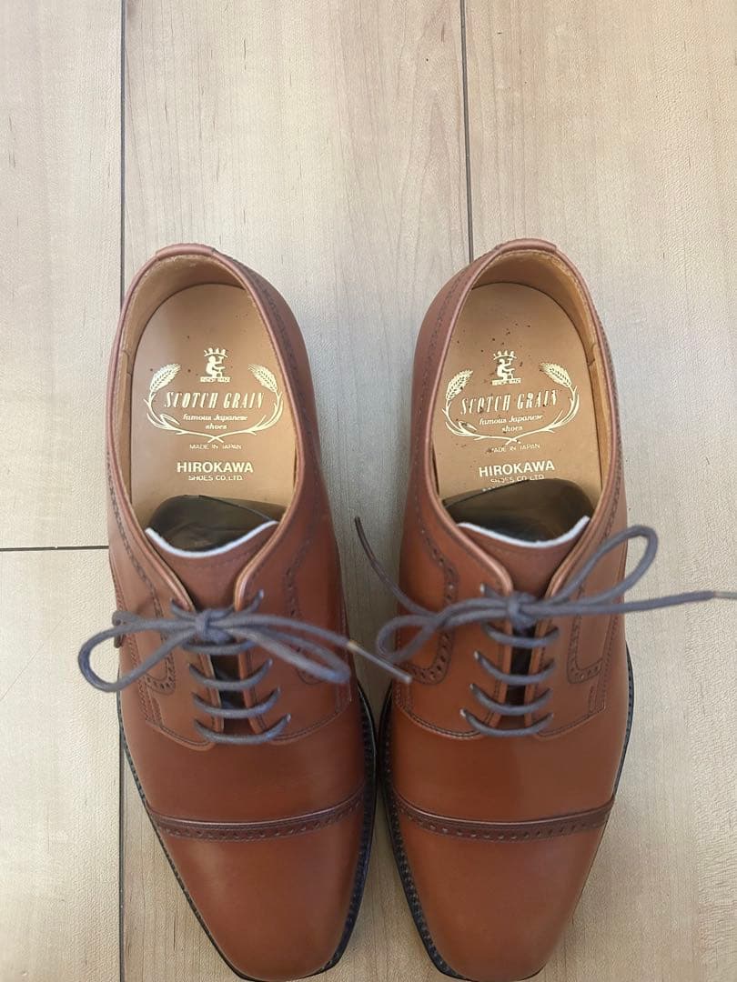 【極美品】SCOTCHGRAIN スコッチグレイン パンチドキャップトゥ 24