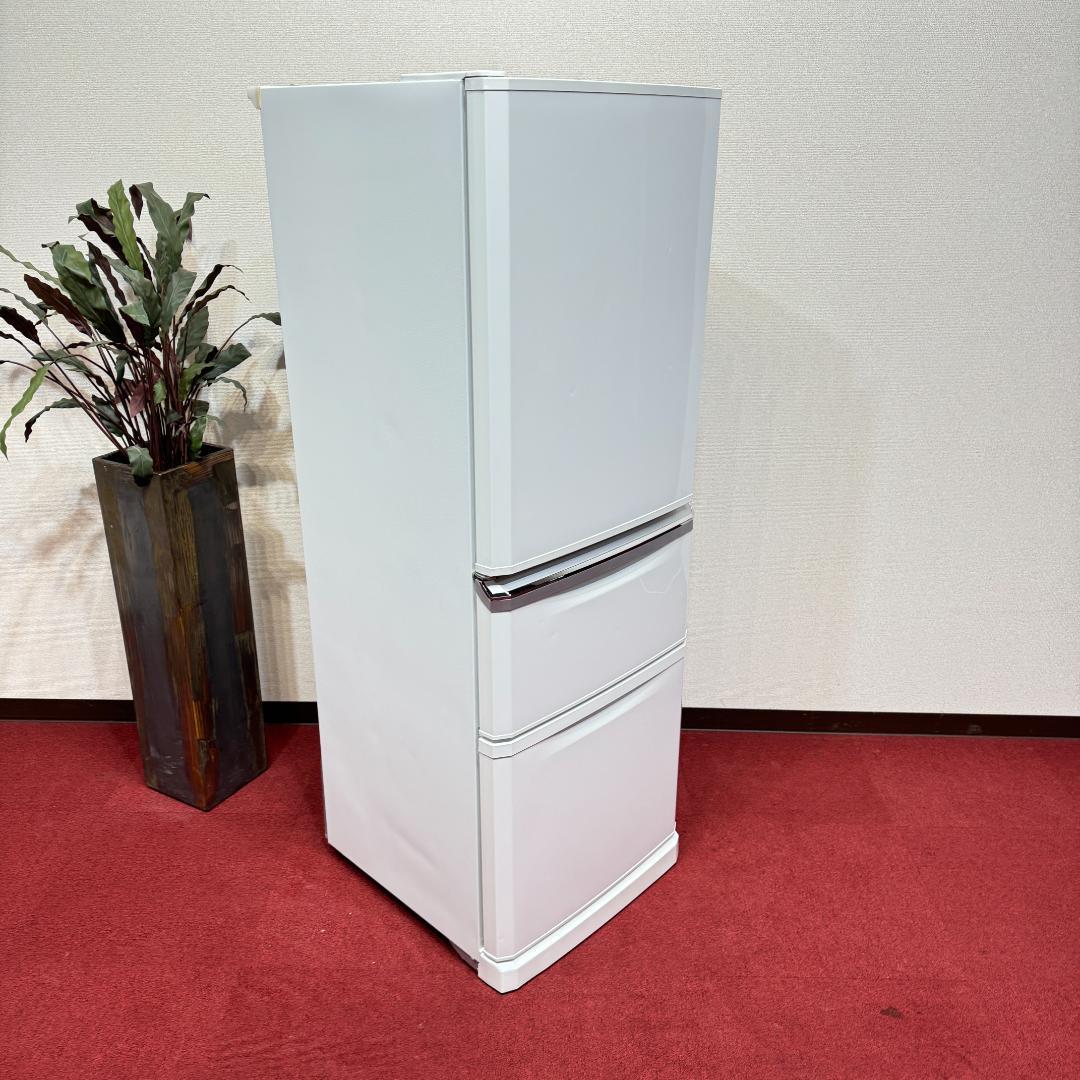 東京23区送料無料　美品三菱　3ドア冷蔵庫　335L　製氷機有　MR-C34YL