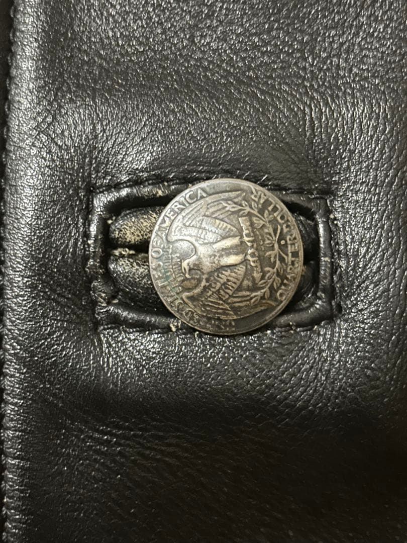 アメリカ製VANSON 本革レザーベストコンチョボタン