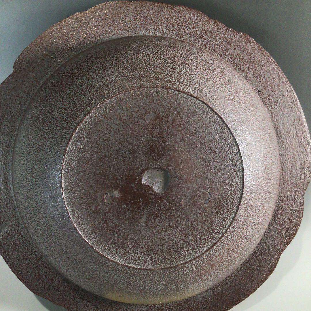 Ｐ７４２　茶釜　『釜師　佐藤清光造』『遠山霰』『透木釜』　共箱　茶道具