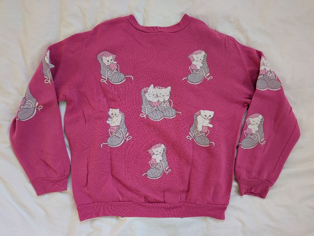 トップス vintage 80s SCARAB cat in shoe sweat set