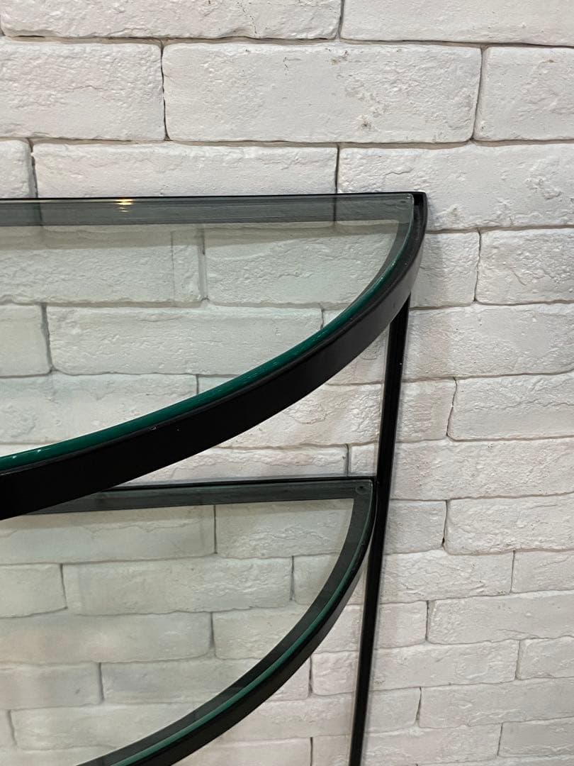 【東京都内23区配送無料】定価6万円　ガラス　コンソール　植物　玄関　棚　飾り