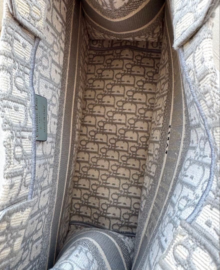 CHRISTIAN DIOR グレー トートバッグ