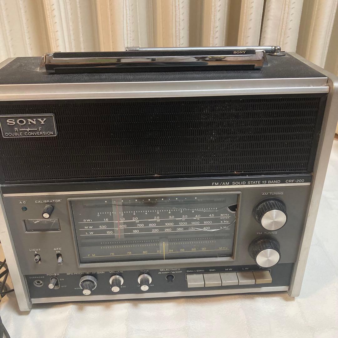 SONY CRF-200 13バンド レシーバー 電源ケーブル付 ジャンク品