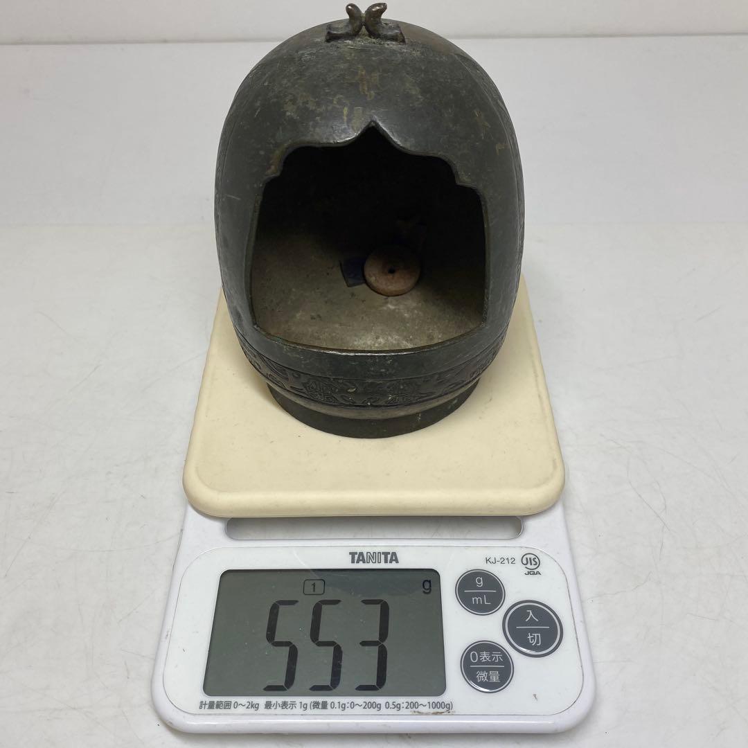 古銅 燭台 高さ約14.5cm 重さ553g 東T8-0207