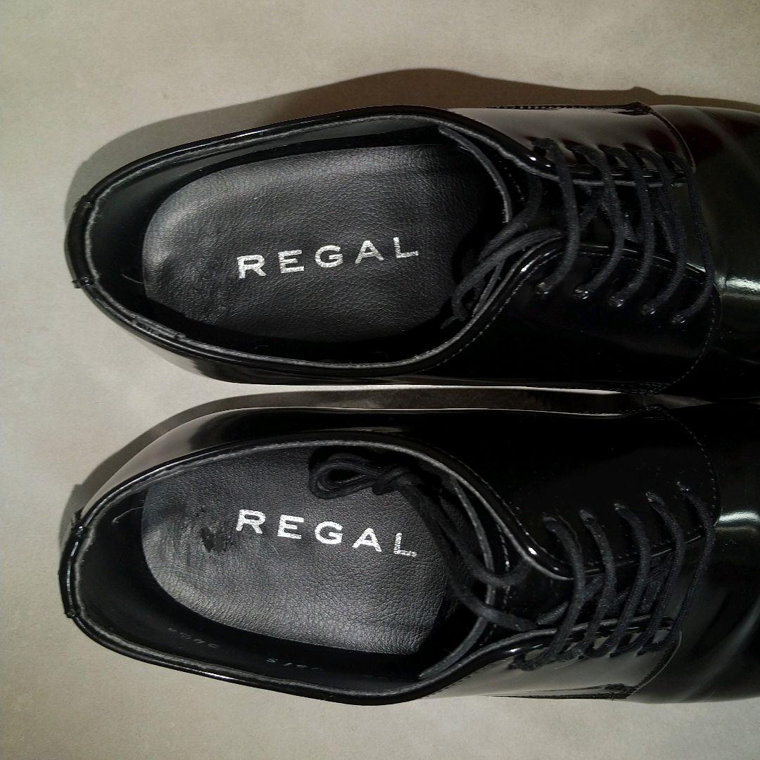 極美品　REGAL　24．5　051S ストレートチップ　ドレスシューズ　黒