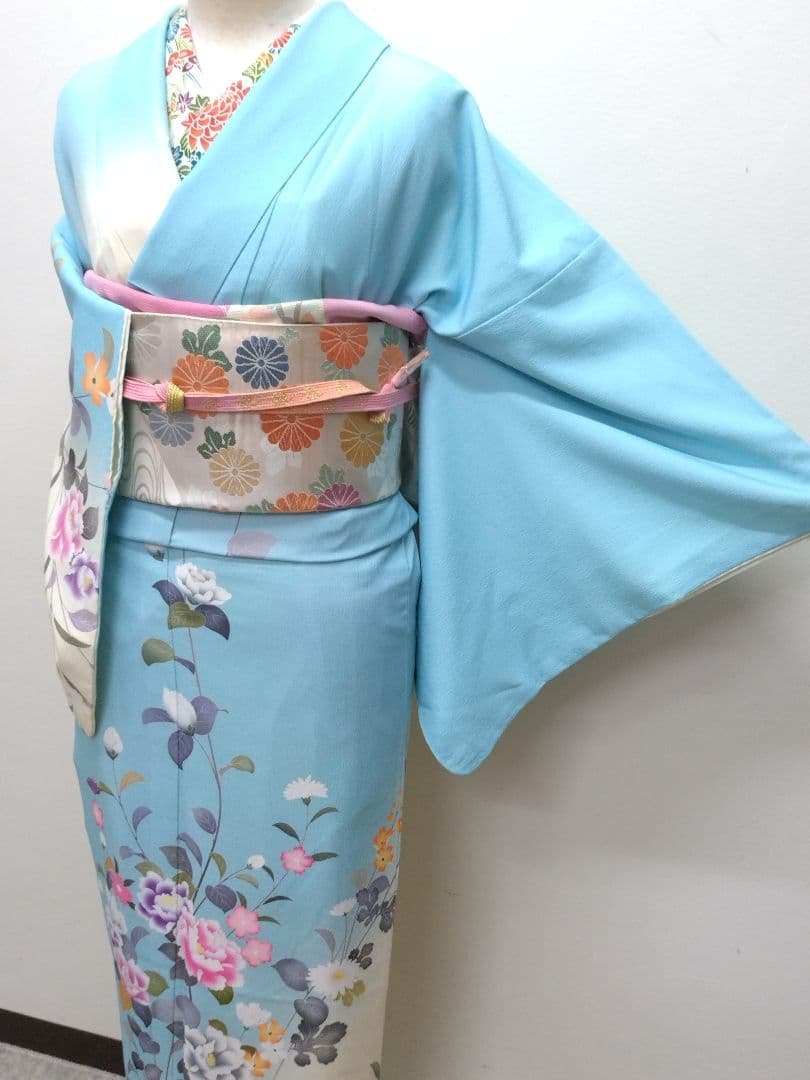 802　半額セール　ブランドもの　美品　染分け暈し　洗える訪問着　4点フルセット