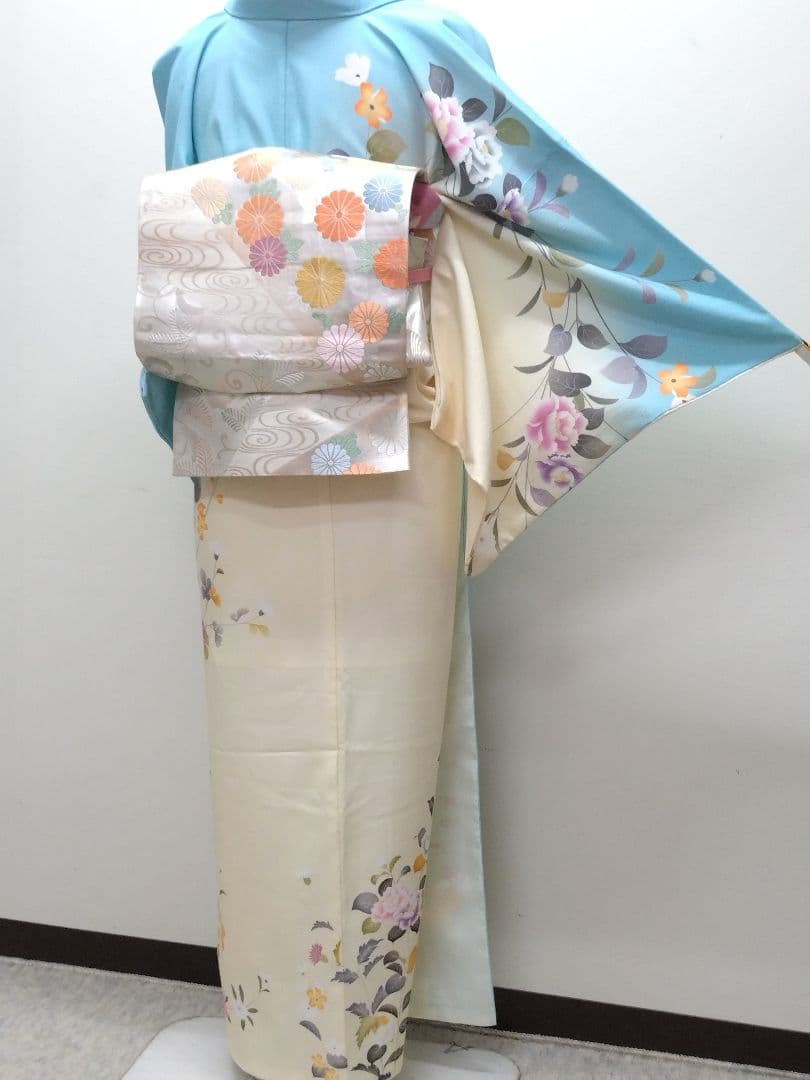 802　半額セール　ブランドもの　美品　染分け暈し　洗える訪問着　4点フルセット