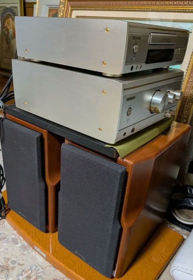 SANSUI ALF9 コンポ 2wayスピーカーリモコン、ケーブル、取説書付き