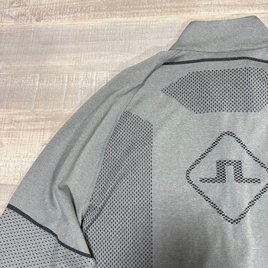 J.リンドバーグ★ビッグロゴ★薄手ストレッチ★ハーフジップ【メンズ サイズL】