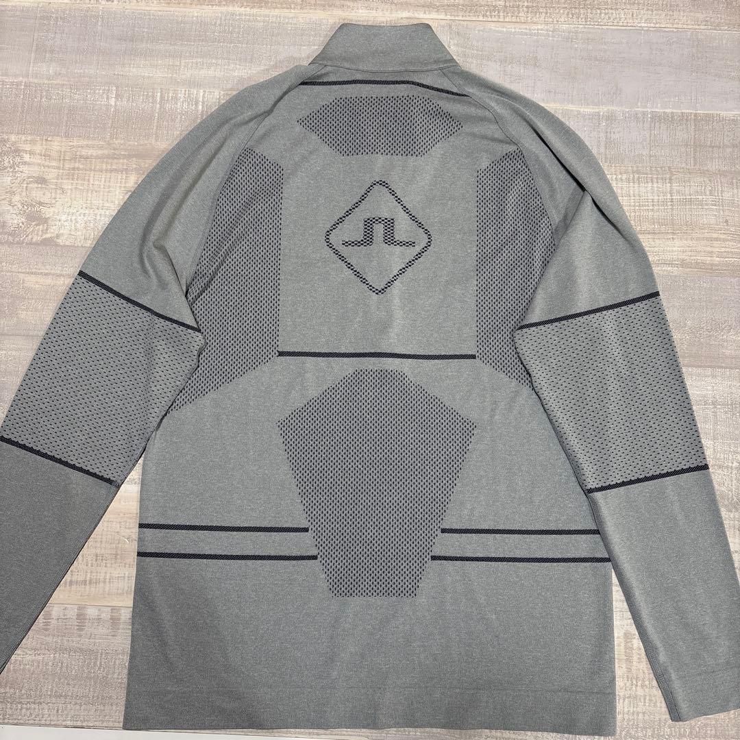 J.リンドバーグ★ビッグロゴ★薄手ストレッチ★ハーフジップ【メンズ サイズL】