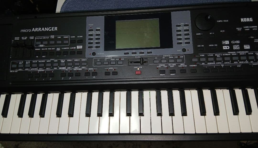 KORG microARRANGER　61鍵 シンセサイザー　電源・SW・ペタル