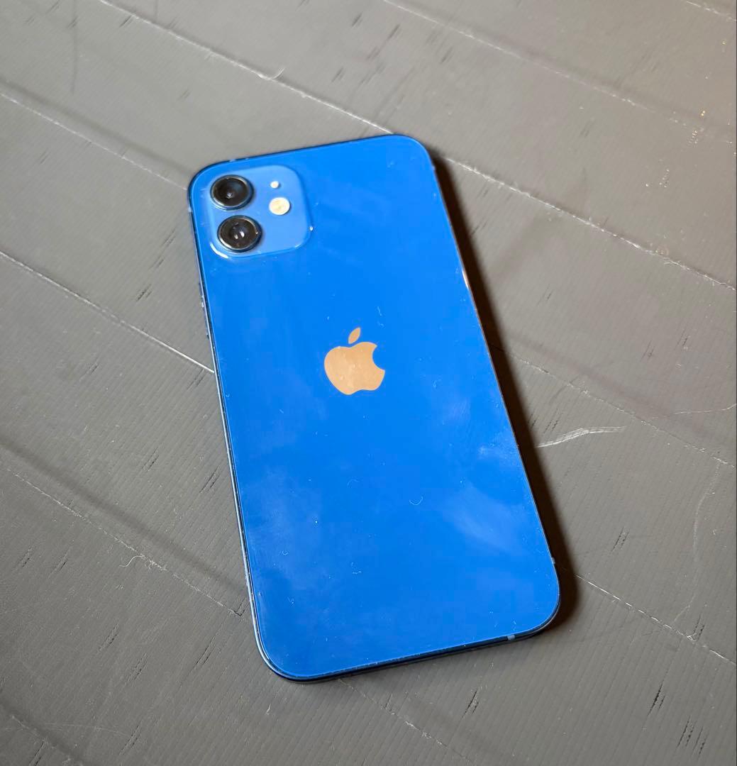 iPhone12 本体 64GB バッテリー76% SIMフリー　ブルー