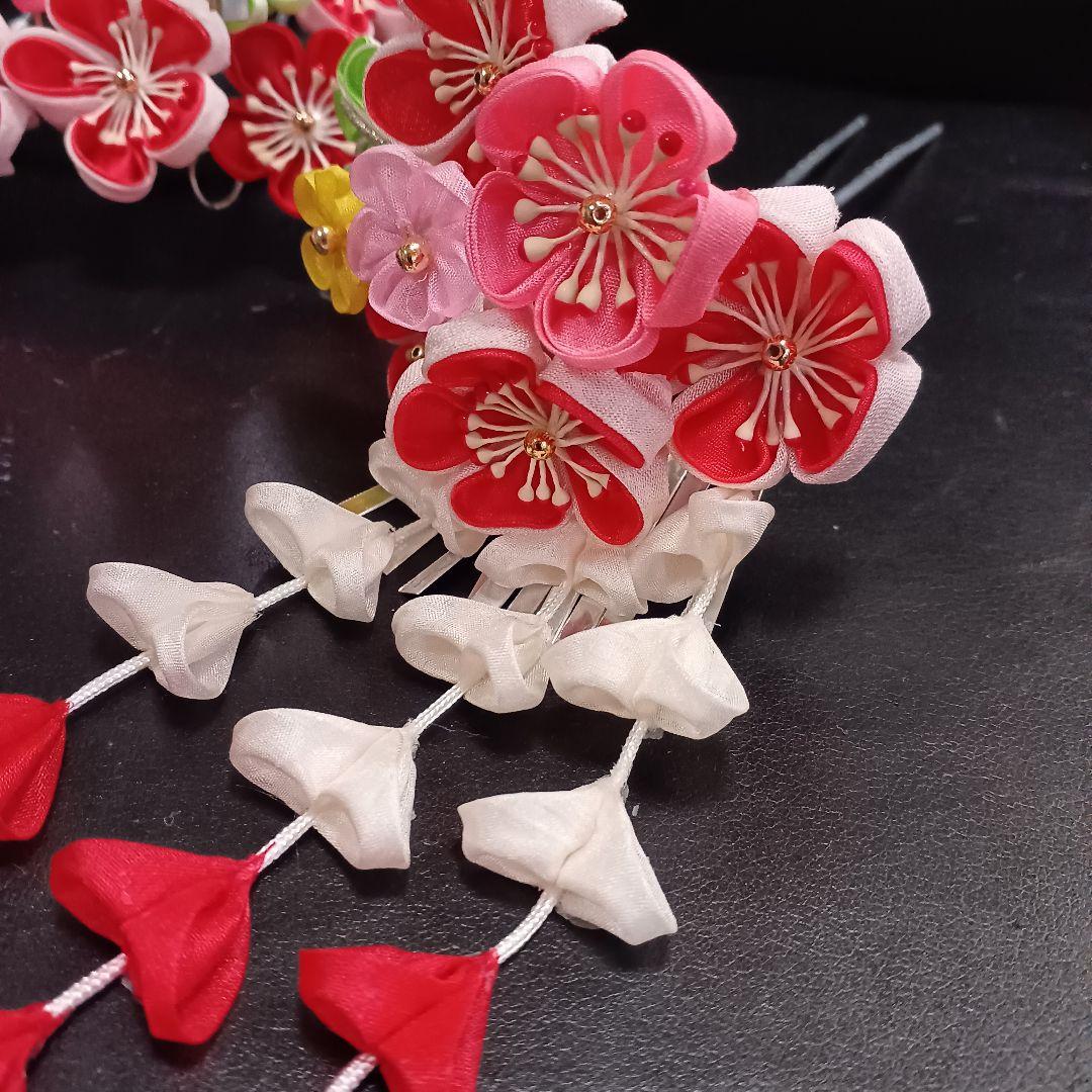 豪華【髙島屋】七五三髪飾り　勝山かんざし　和装髪飾り　日本髪　つまみ細工一度使用