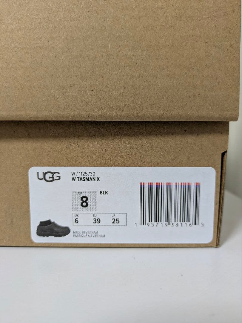 アグ UGG TASMAN X 25cmブラック　スリッポン【新品未使用】