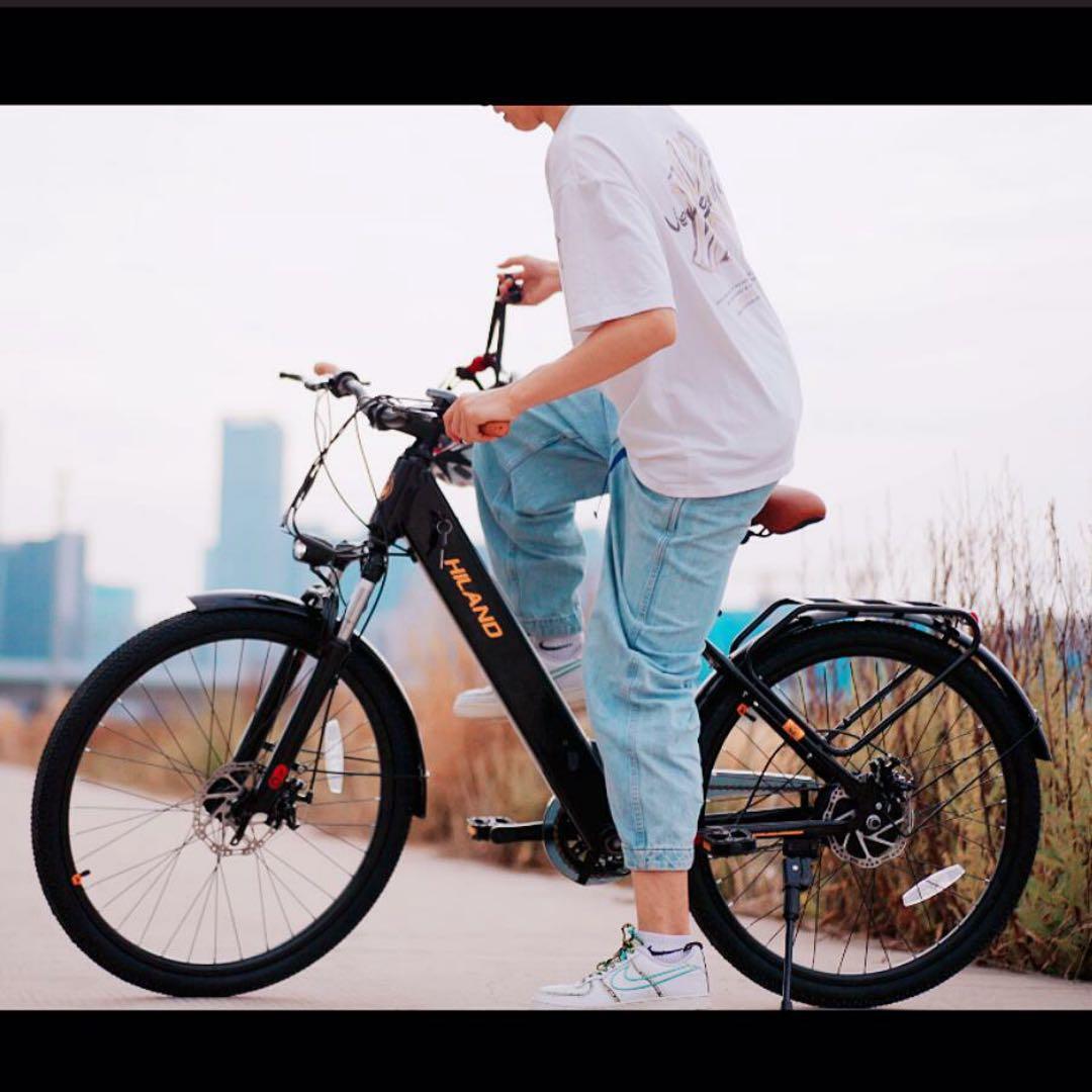 HILAND 電動アシスト自転車 ブラック