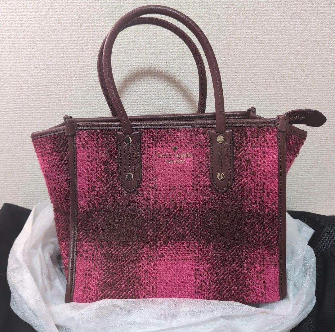 t*m様 Kate Spade New York ピンク チェック柄 バッグ