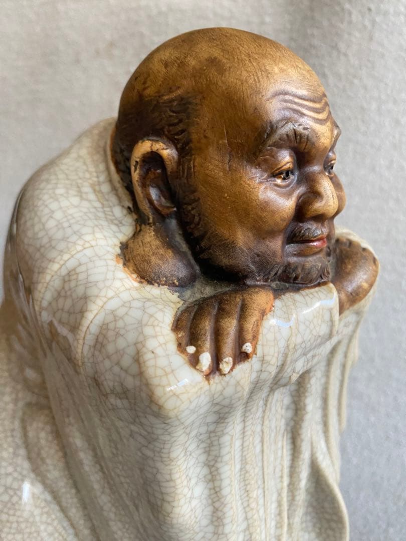 【七福神】布袋尊の置物（敷板付き）