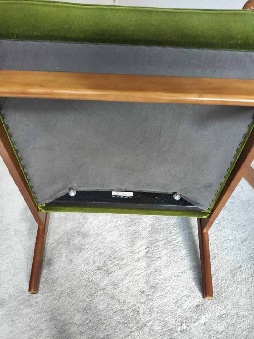 カリモク60 Kチェア　1シーター　モケットグリーン