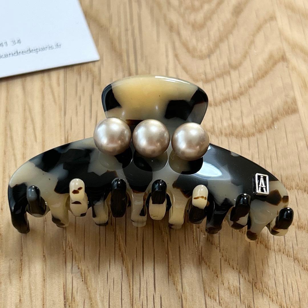 新品未使用　ALEXANDRE DE PARIS　アルビノス　パール　クリップ