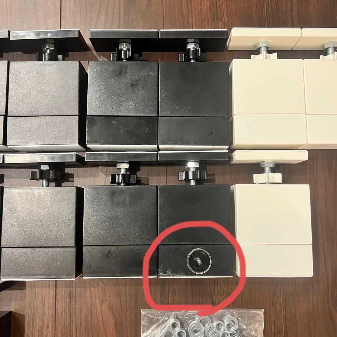 2×4アジャスター　ラブリコ(ホワイト/ブラウン/ブラック)12個まとめ売り