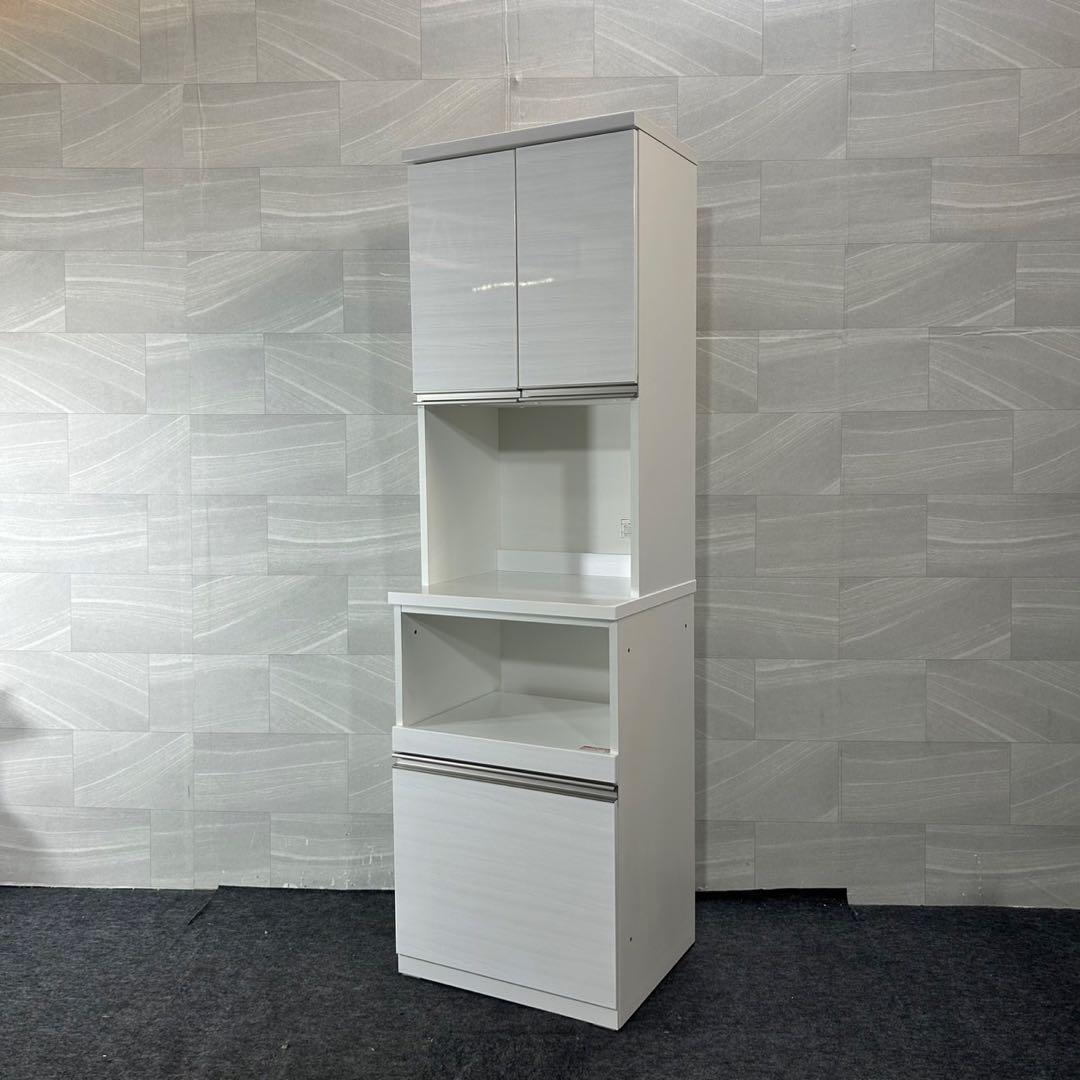 ニトリ 食器棚 リガーレ 60cm ホワイト キッチンボード 家具d4435