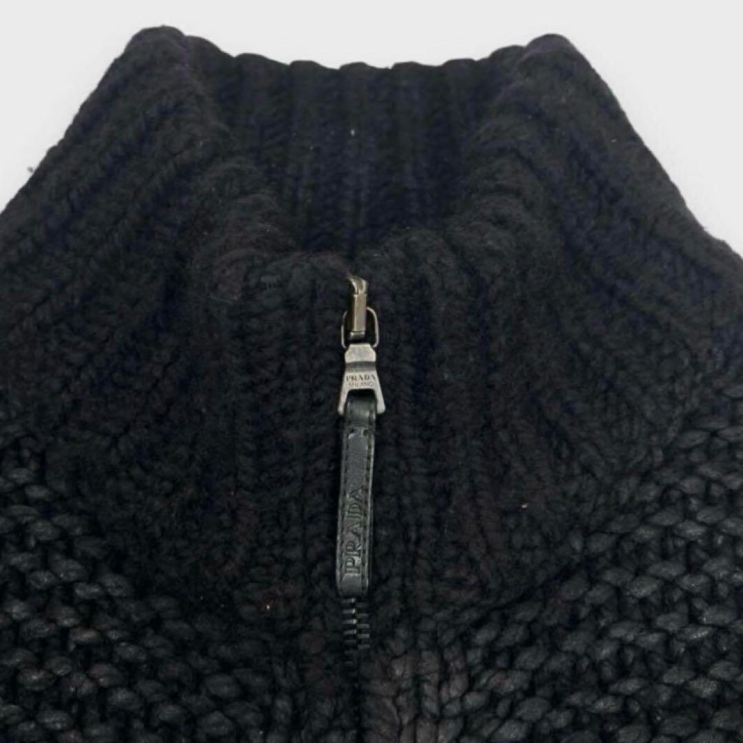 PRADAドライバーズニット ウール100% size 48 Black