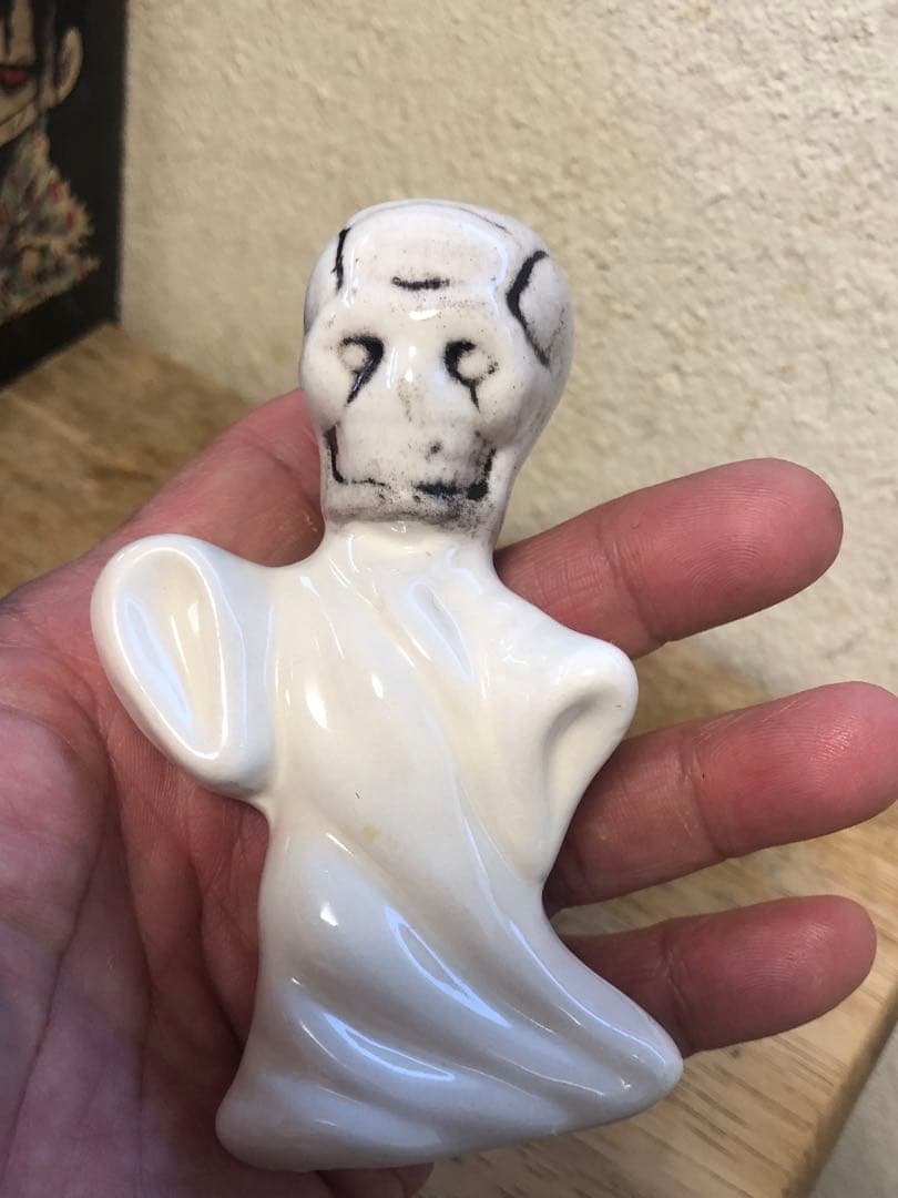 ビンテージ　スカル　髑髏　骸骨　ハロウィン　ゴースト　おばけ　ミッドセンチュリー