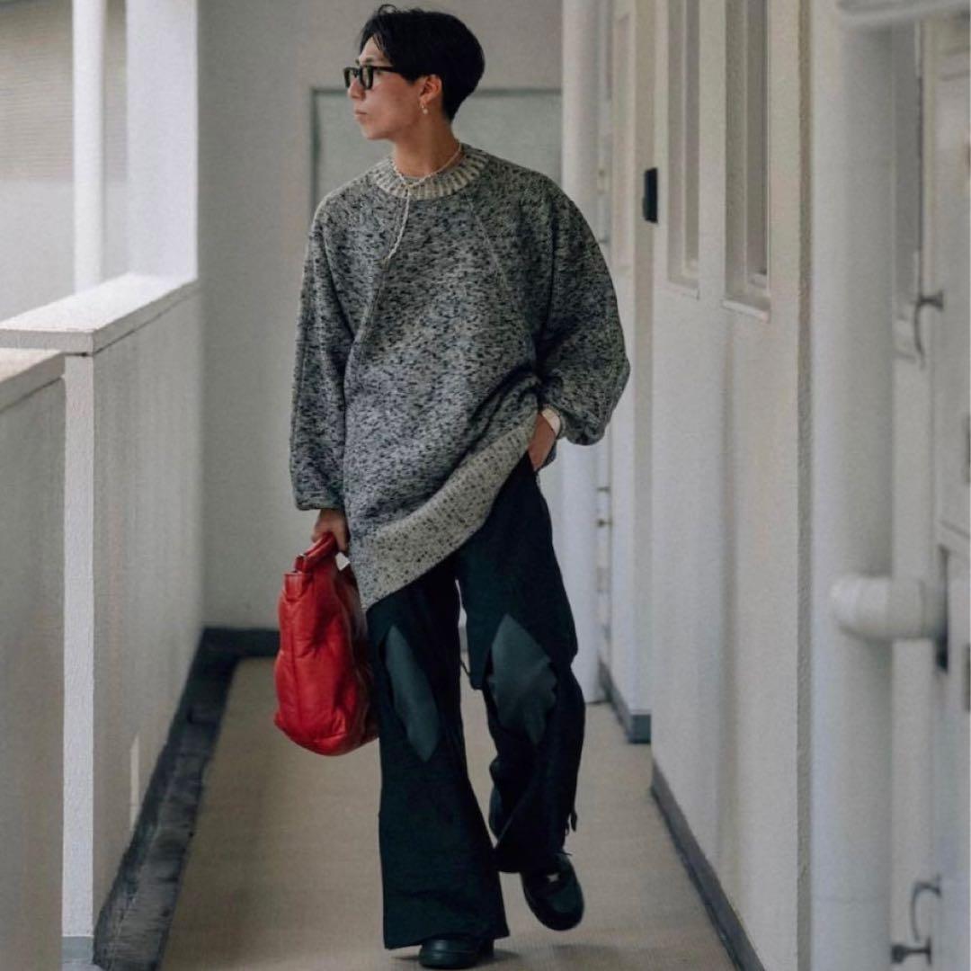 08sircus ドルマンスリーブニット メランジ プルオーバー