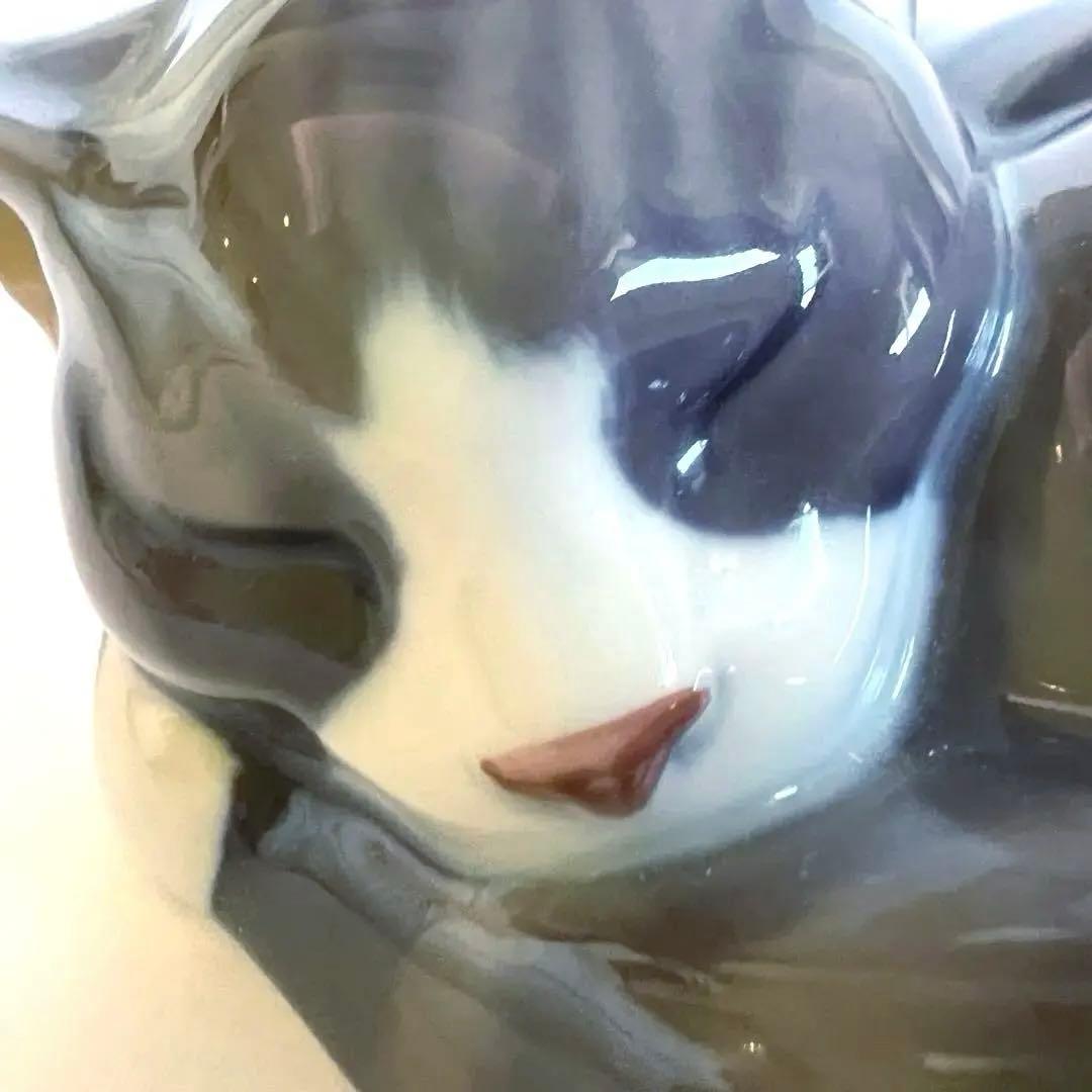 ロイヤルコペンハーゲン　眠り猫　フィギュリン