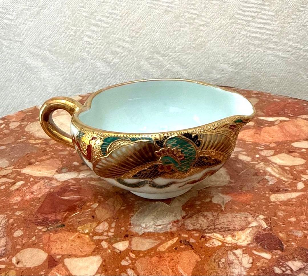 ☆美品高級アンティーク 骨董 茶器セット ぐい呑み 希少 金彩 京焼、清水焼⁉️