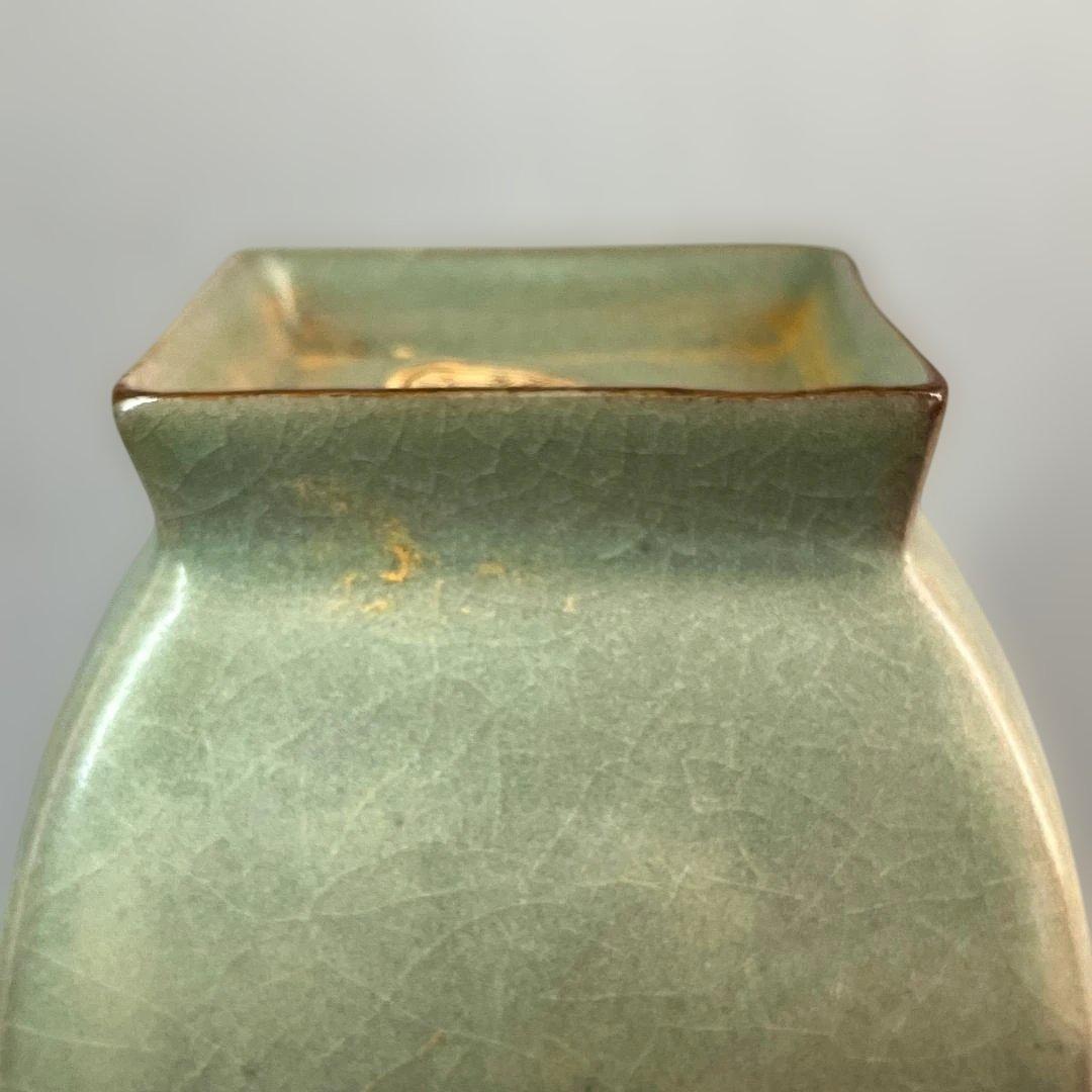 唐物 越州窯 青磁瓶 中国美術 古玩 SH89