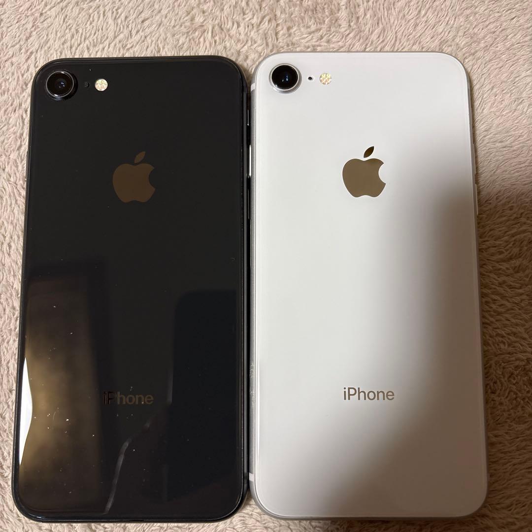 iPhone 8 ブラック ホワイト 本体セット