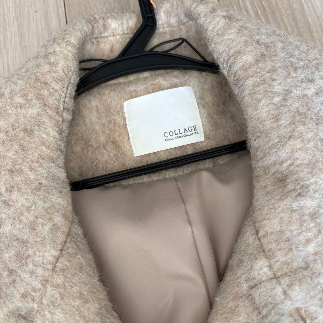 美品　コラージュ ガリャルダガランテ シャギーコート　ベージュ