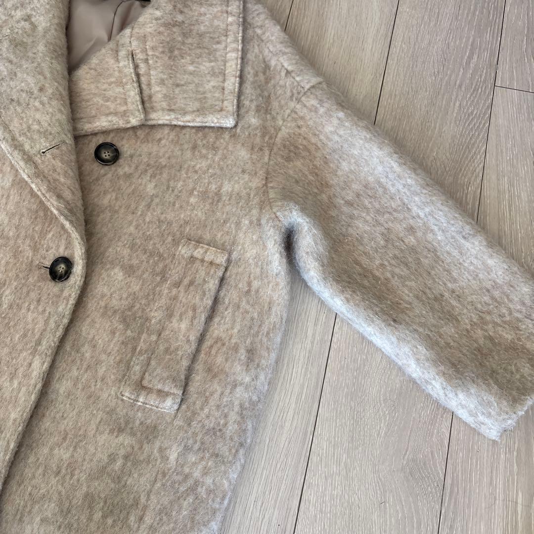 美品　コラージュ ガリャルダガランテ シャギーコート　ベージュ