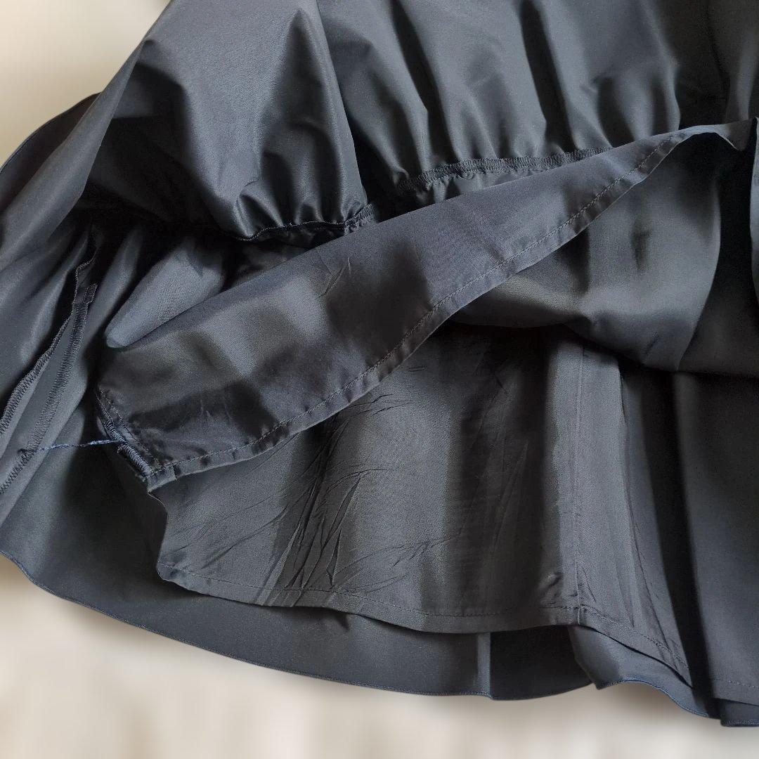 エムズグレイシー　ワンピース　セレモニー　紺色　フリル　卒業式　入学式　Lサイズ