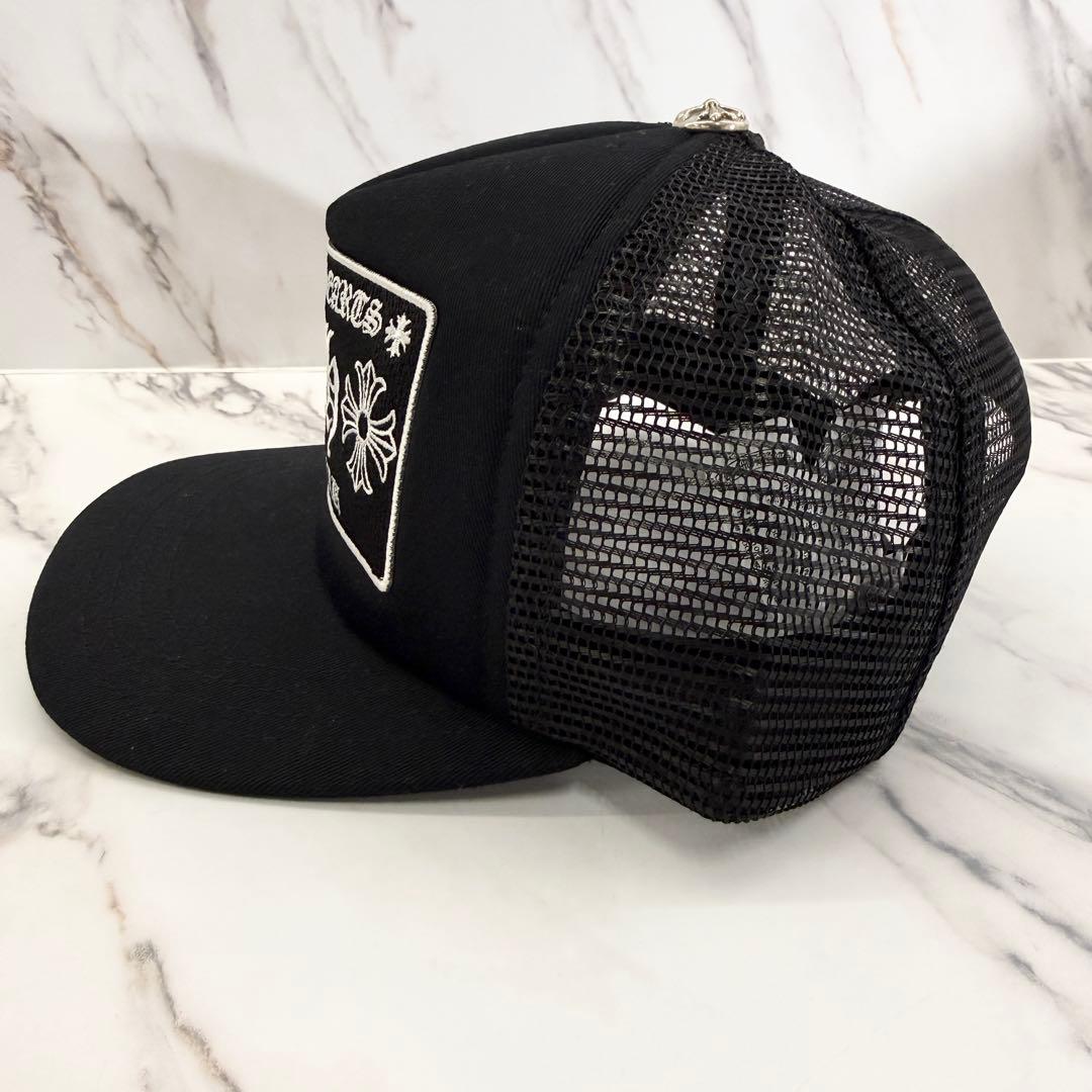 未使用】クロムハーツ トラッカー ハット キャップ ホノルル シルバー 黒