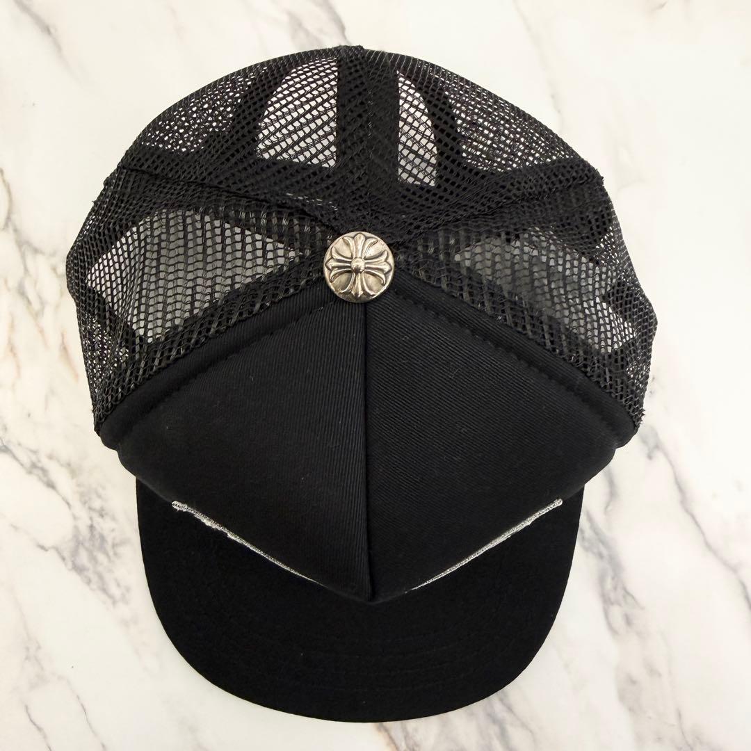 未使用】クロムハーツ トラッカー ハット キャップ ホノルル シルバー 黒