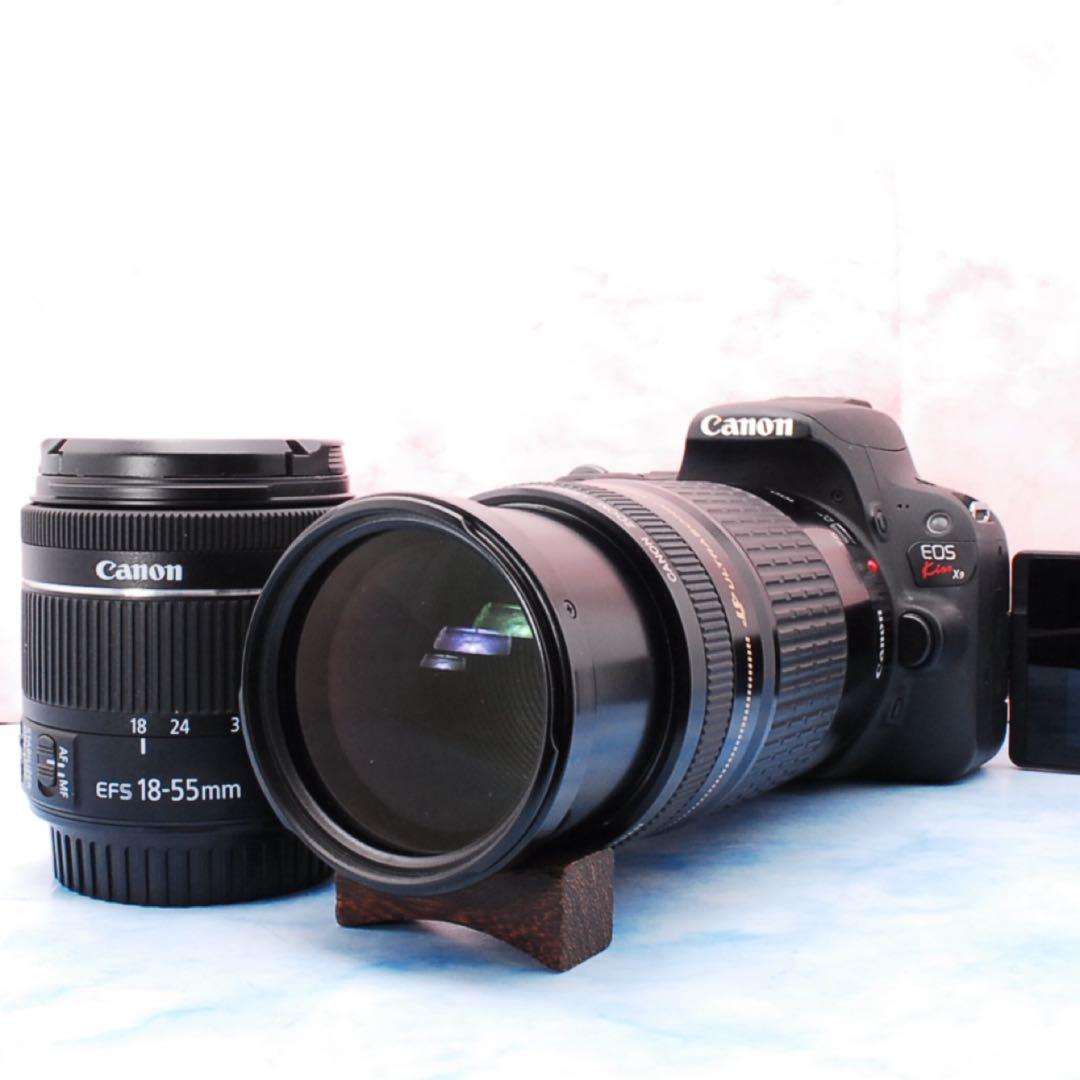 Canon kiss X9✨Wi-Fi✨一眼レフカメラ✨高性能標準＆超望遠