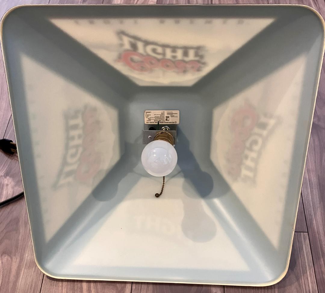 Coors Light ランプ 2002年 プールバーライト Bud Light