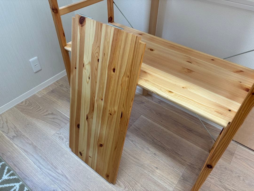 無印良品パイン材ユニットシェルフ・86cm幅・中