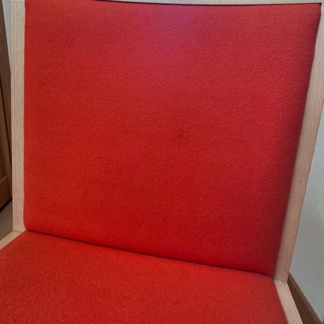 【廃盤】【希少】maruni マルニ木工 Nシリーズ ダイニングチェア　オレンジ