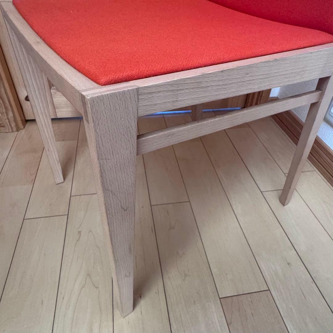 【廃盤】【希少】maruni マルニ木工 Nシリーズ ダイニングチェア　オレンジ