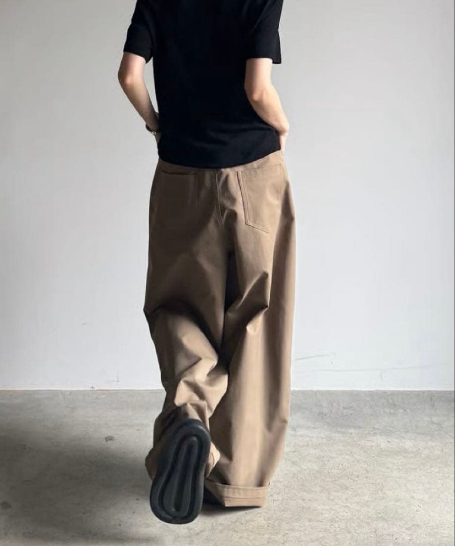 FASHIRU wide chino slacks ワイドパンツ スラックス