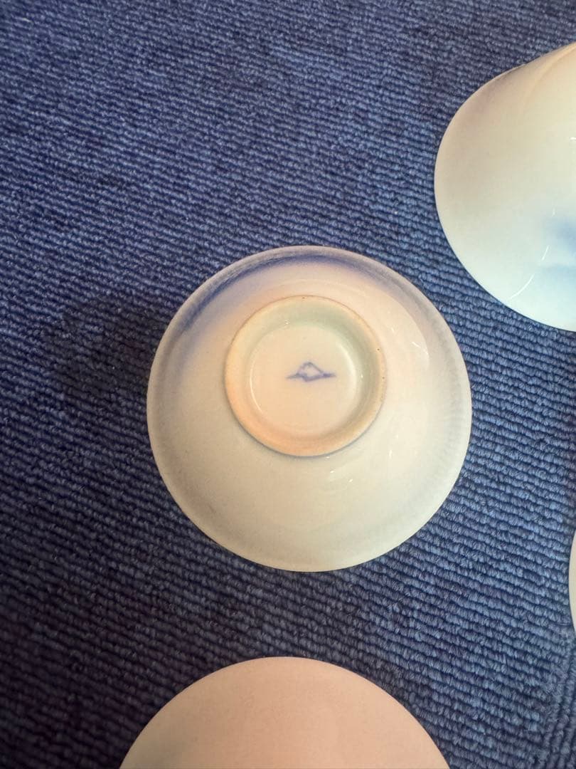 1836 深川製磁　富士山文　茶器セット　急須1客　湯呑5客