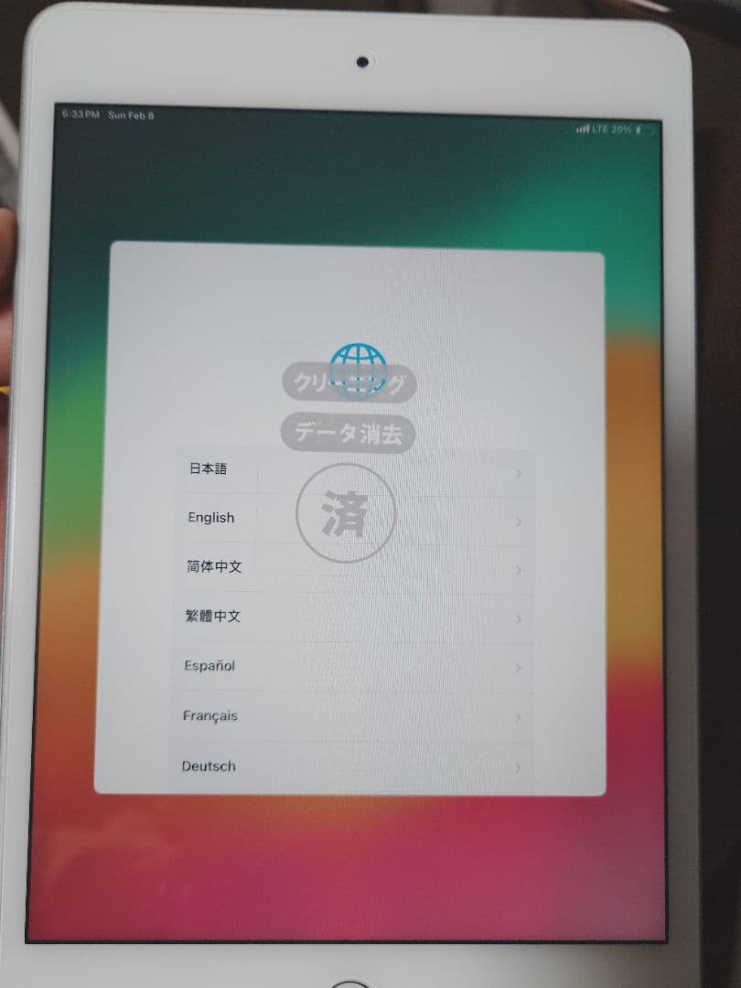 iPad mini 第5世代 64GB SIMフリー A2124 電池93％
