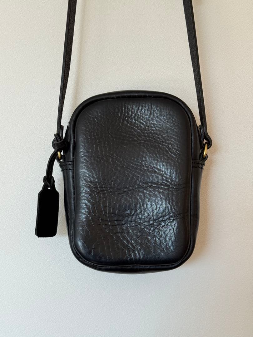 【美品】アナロジコ analogico ポケットミニショルダー バッグ ブラック