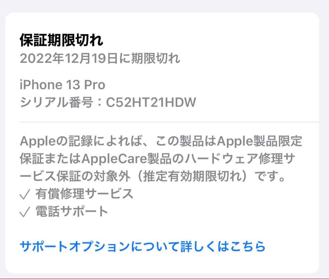 【極美品】iPhone 13 Pro 256 GB SIMフリー 本体 シルバー