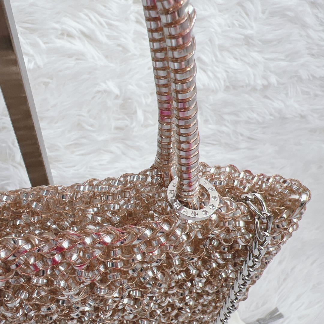 希少✨アンテプリマ スタンダード スクエア ミディアム ローズシルバー ピンク