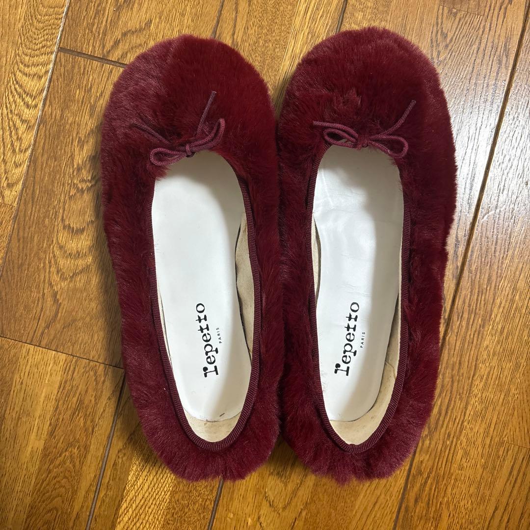※専用※【未使用】レペット　ファー　 バレエシューズ　37.5